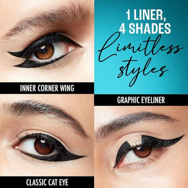 LAKMÉ Eyeconic Liquid Eye Liner, Black, Long Lasting Matte Waterproof Liner - Smudge Proof, Transfer Proof Eye Makeup For 24 Hrs, 4.5 Ml